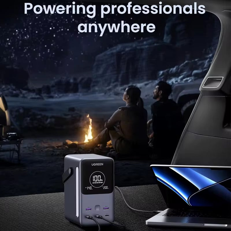 Powerbank 300W 48000mAh ? Snabbladdare med LED Display & 6-i-1 USB/Type-C för Mobil, Laptop & Resa