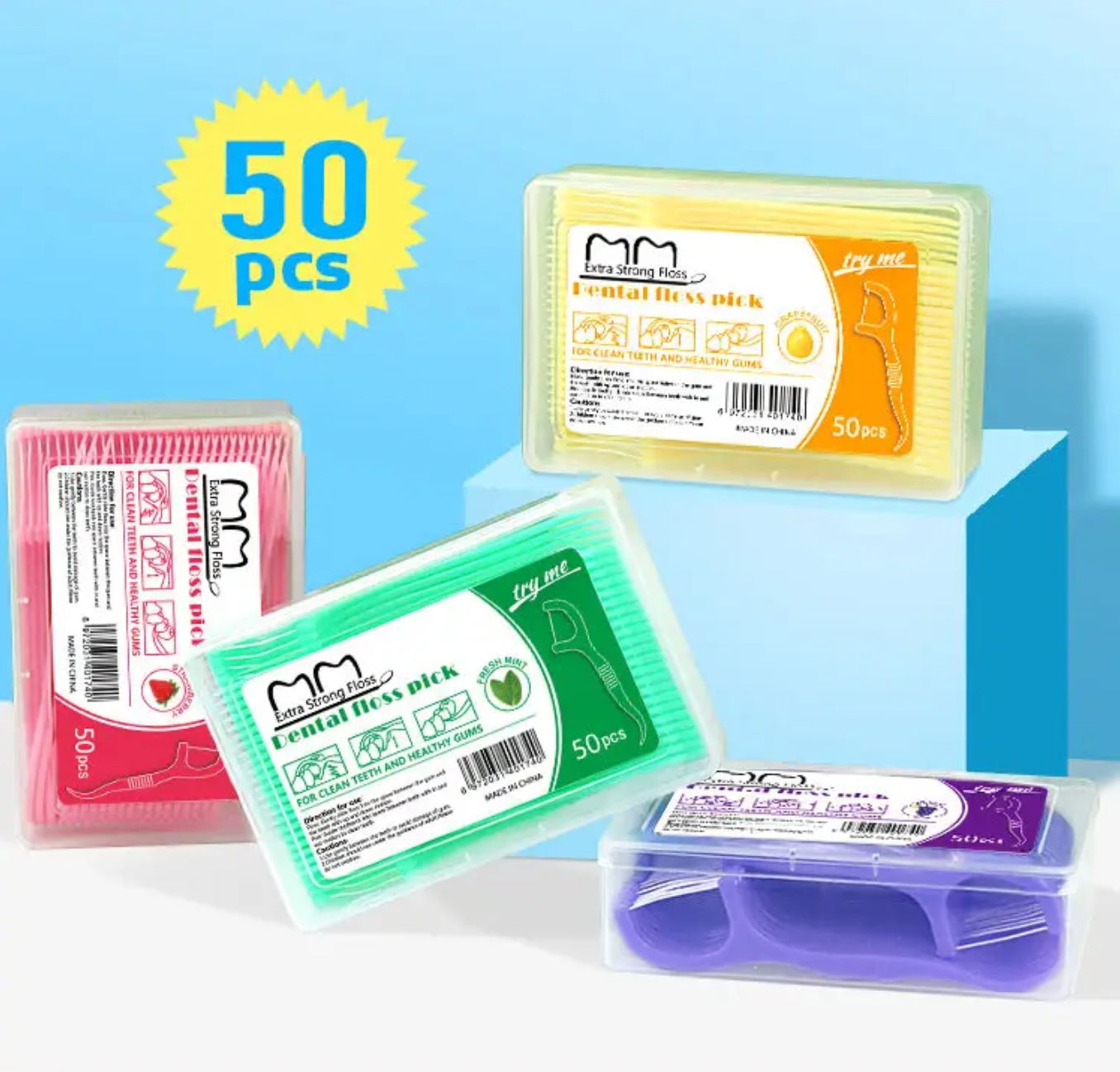50st – Tandtråd med smak – gör munvården godare!