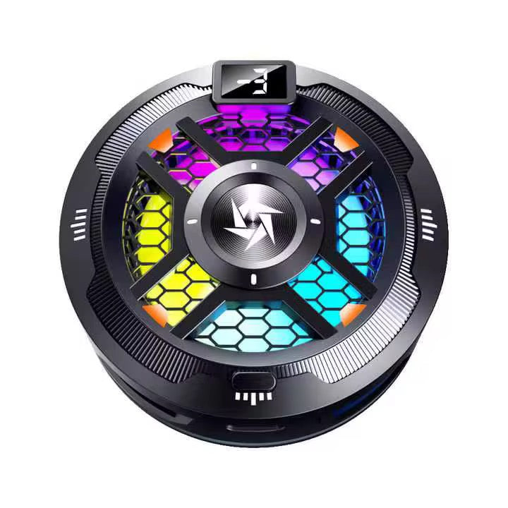 Magnetisk Mobilkylare med Digital RGB-display – Semiconductor Kylfläkt för Mobiltelefoner, Typ-C, 10W