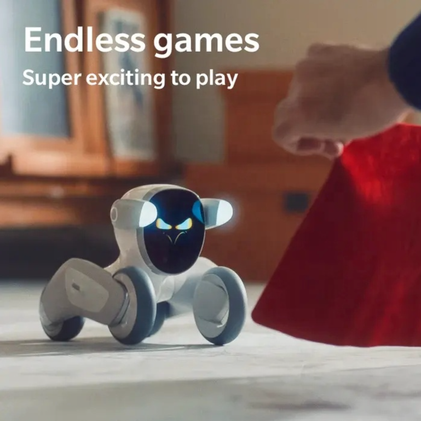 Loona AI-Husdjur – Interaktiv Robot med Kamera & Röststyrning | Styrs via iOS & Android |