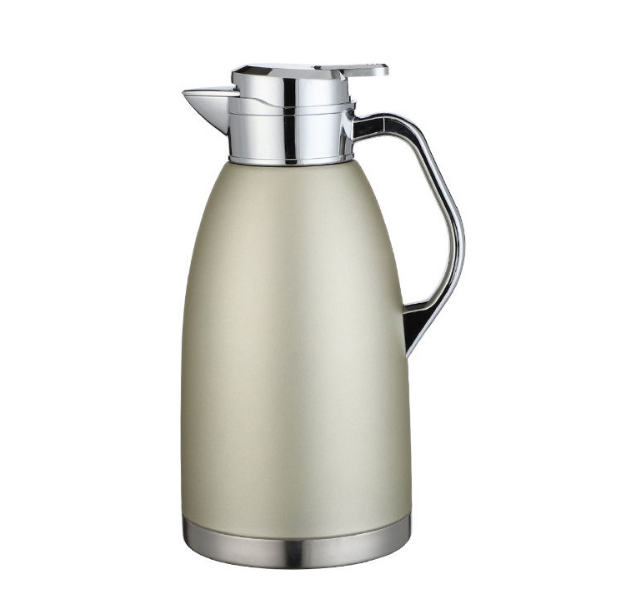 Stainless Steel Thermos – 2.3L Vakuumisolerad Vattenflaska med Lock