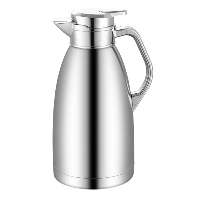 Stainless Steel Thermos – 2.3L Vakuumisolerad Vattenflaska med Lock
