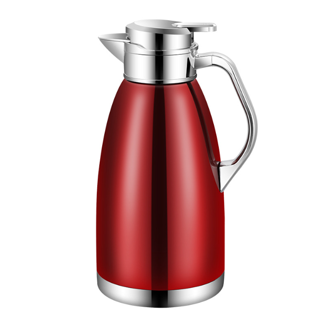 Stainless Steel Thermos – 2.3L Vakuumisolerad Vattenflaska med Lock