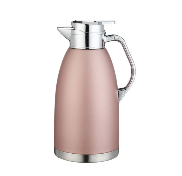 Stainless Steel Thermos – 2.3L Vakuumisolerad Vattenflaska med Lock