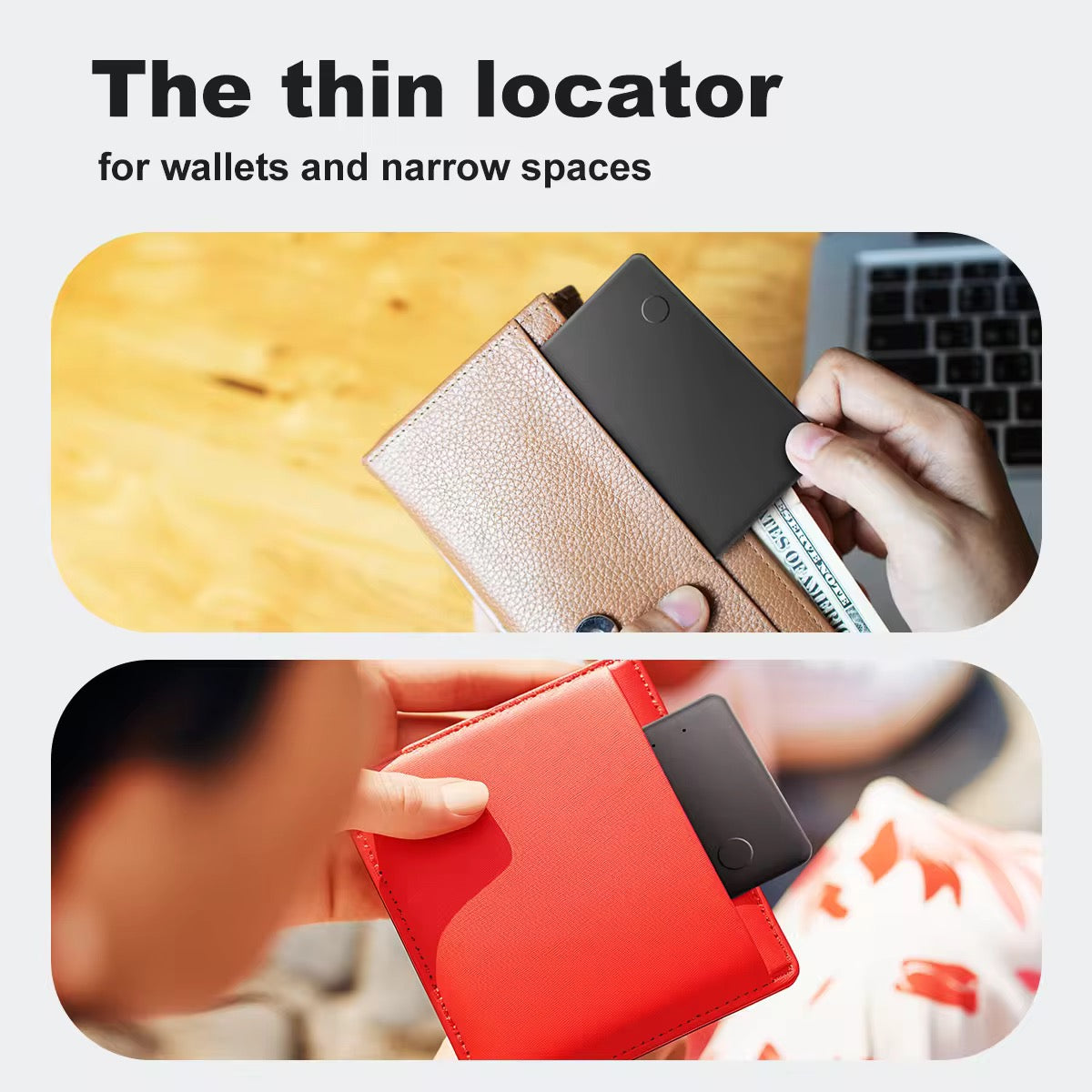 Trackmate V3 - GPS Tracker – Slim kortspårare för plånbok & väska | Apple Find My