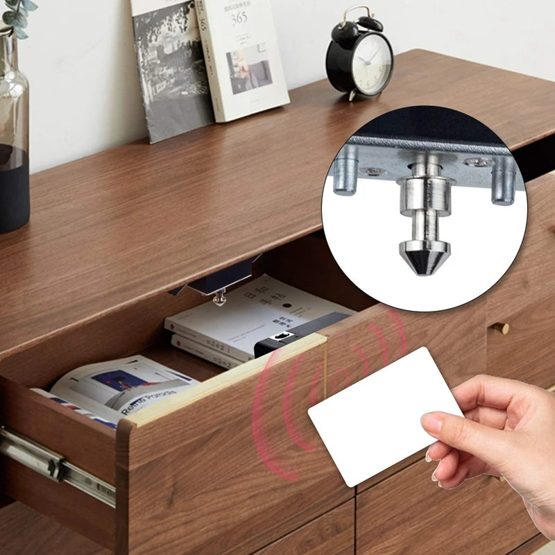 Smart Home Drawer Electronic Lock Hidden DIY Wooden Cabinet Smart Door Lock IC Card Sensor TTLOCK APP Unlock Security Protection