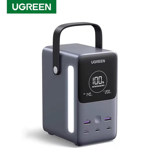 Powerbank 300W 48000mAh ? Snabbladdare med LED Display & 6-i-1 USB/Type-C för Mobil, Laptop & Resa
