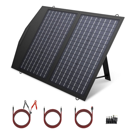 Foldable Solar Panel 400W / 200W / 140W / 100W / 60W Solar Panel with Solar Output for Power Station Solar Generator
