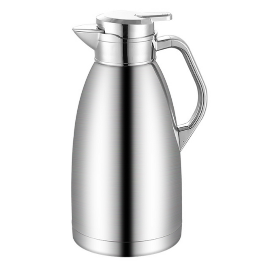 Stainless Steel Thermos – 2.3L Vakuumisolerad Vattenflaska med Lock