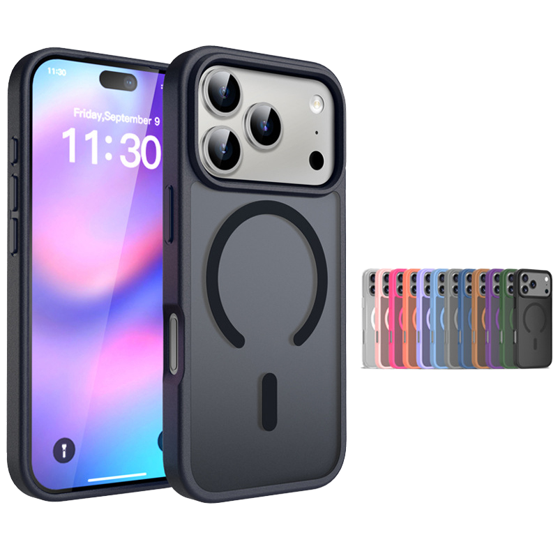 Magnetiskt Skal för iPhone – Transparent, Stöttåligt & Slimmad Design