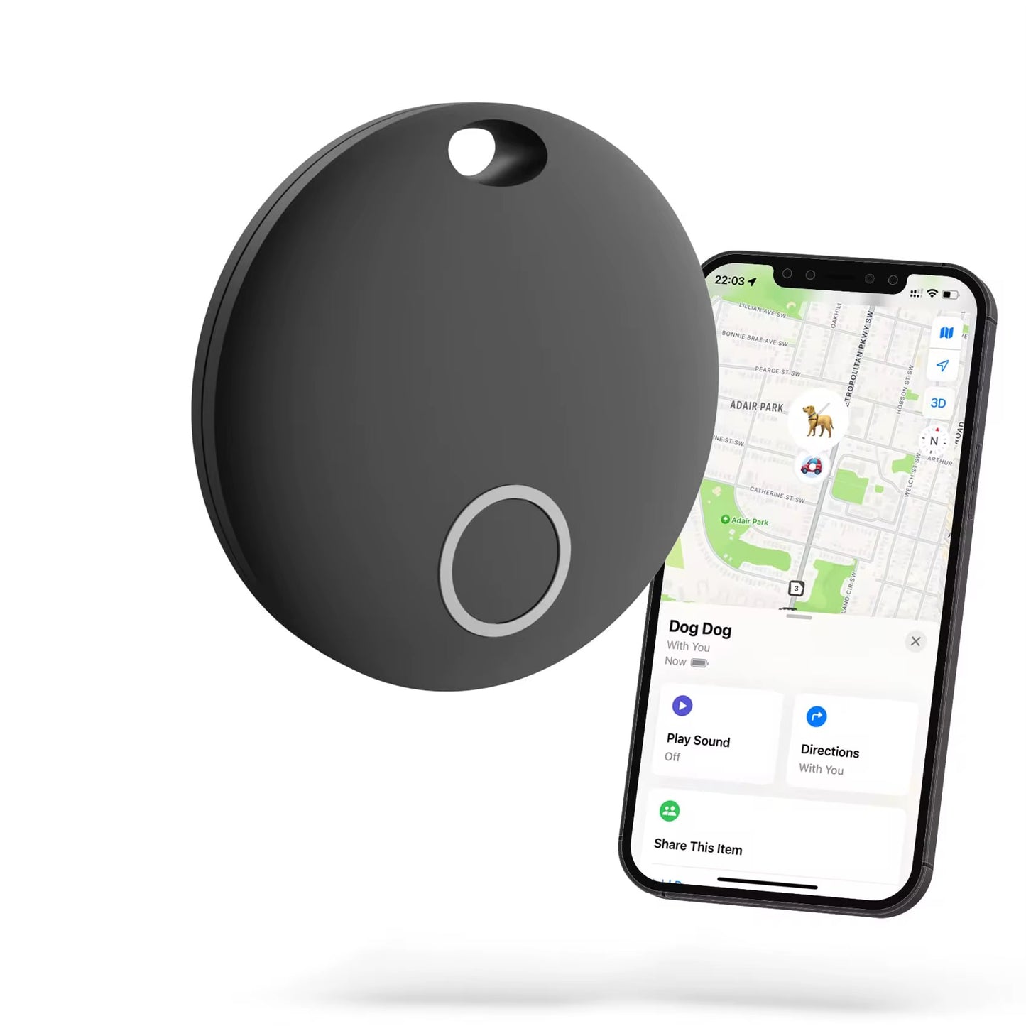 Trackmate V1 – GPS-Tracker för Apple
