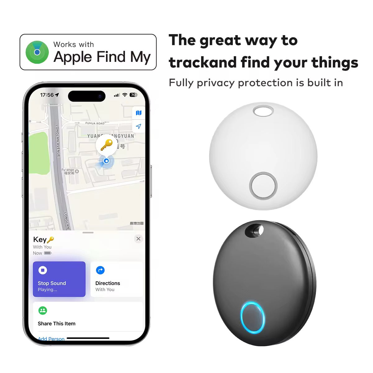 Trackmate V1 – GPS-Tracker för Apple